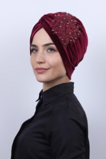 Velours Guipure Vera Os Rouge Bordeaux - 