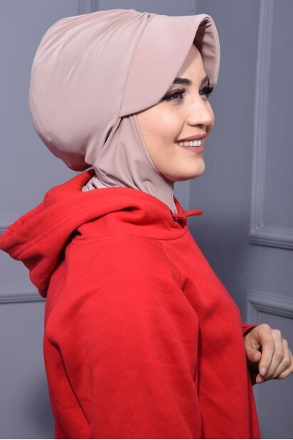 Sports Hat Scarf Beige - 100285630 - 