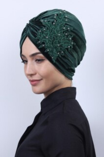 Velours Guipure Vera Os Vert Émeraude - 