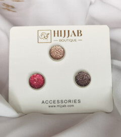 Magnetic Brooches - 3 Pcs ( 3 pair ) Islam Women Scarves Magnetic Brooch Pin 100298863 - Hijab