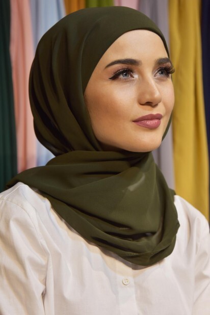 Ready Made Practical Bonnet Shawl Khaki - 100285530 - 