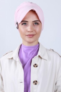 Buckled Hat Bonnet Salmon - 100285196 - 