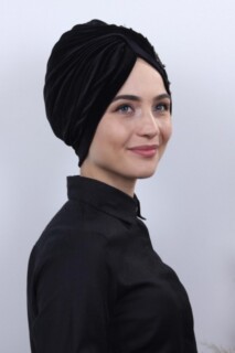 Velvet Guipure Vera Bonnet Black - 100283047 - 
