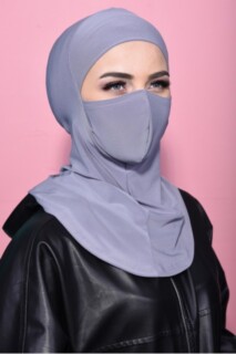Hijab Sport Masqué Gris - 