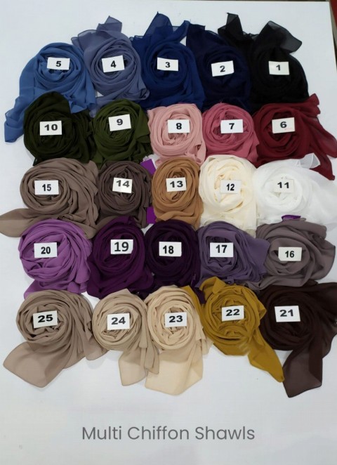 Chiffon with Tie-Bonnet - 3 pcs in Box 100352671 - 
