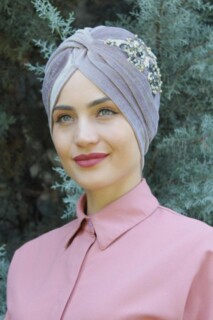 Velours Paillettes Vera Bonnet Vison - 