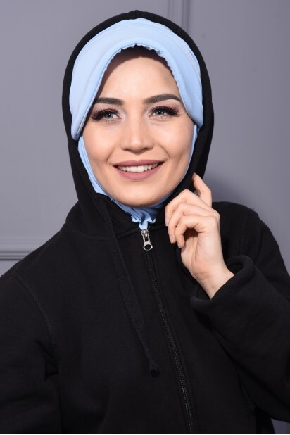 Sports Hat Scarf Baby Blue - 100285629 - 