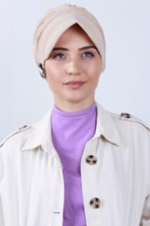 Buckled Hat Bonnet Beige - 100285178 - 