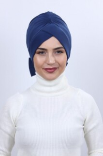 على الوجهين نيلي عظمي مع فيونكة - 
