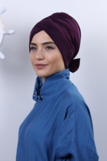 Double-Sided Bonnet Plum With Bow - 100285293 - 
