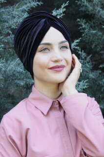 Velvet Sequined Vera Bonnet Black - 100285059 - 