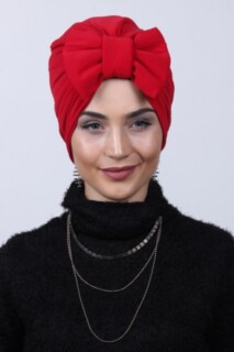 Casquette Bidirectionnelle Rouge avec Noeud Rempli - 