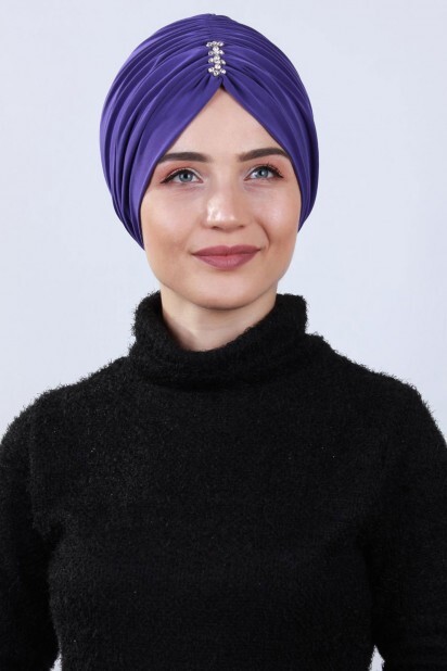 حجر بونيه مطوي أرجواني - 