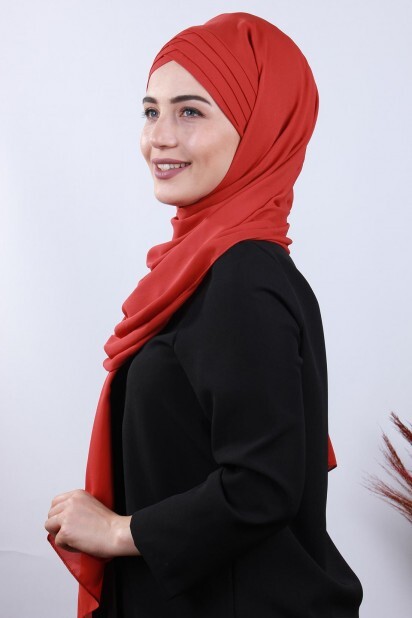 4 Draped Hijab Shawl Pomegranate Blossom