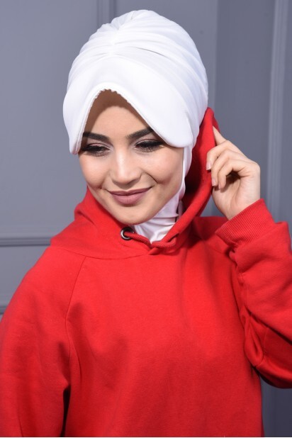 Sports Hat Scarf Ecru - 100285632 - 