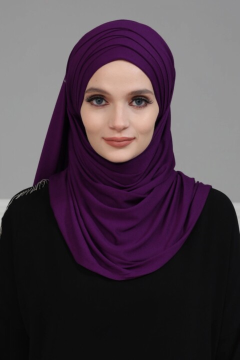 Practical Combed Shawl Purple  - 100288897
