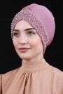 حجر اللؤلؤ بونيه الوردة المجففة - 