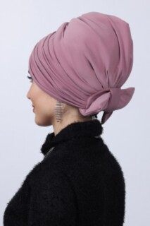 Bonnet bidirectionnel avec arc rempli de rose séchée - 