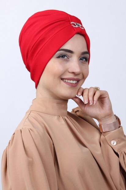 Buckled Double-Sided Bonnet Red - 100285175