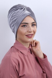 Velvet Nevru Bonnet Gray