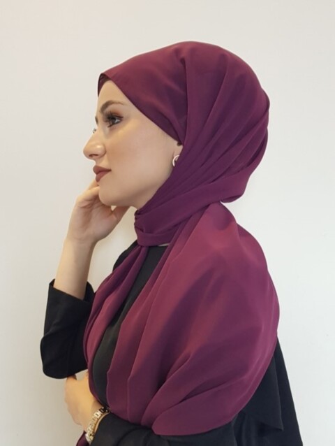 Chiffon Shawl - purple |code: 13-09 - 100294092 - Hijab