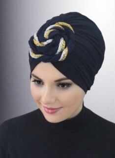 Ready Made Donut Cap Colored-Navy Blue