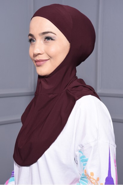 Collier Hijab Bordeaux Bordeaux - 