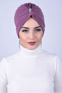 وردة مجففة داكنة مرصع بالجواهر - Hijab