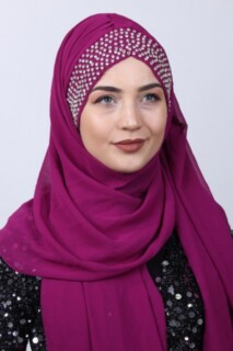 شال بتصميم حجر بونيه - Hijab