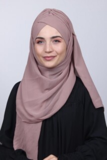 بونيه شال فاتح مينك - Hijab