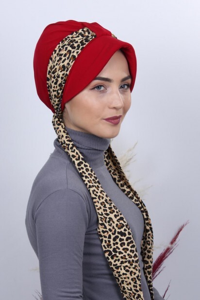 Scarf Hat Bonnet Red - 100284997 - 
