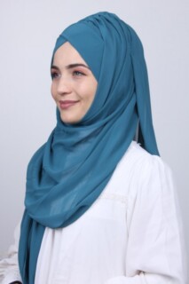 Bonnet Shawl Petrol Blue - 100285161 - 