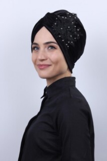 Velvet Guipure Vera Bonnet Black - 100283047 - 