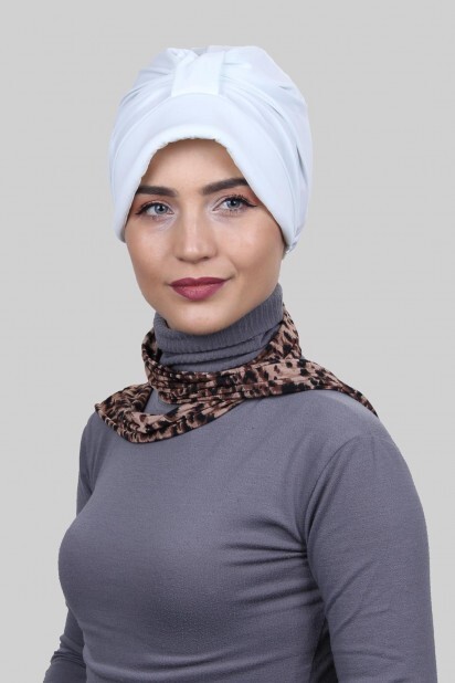 Scarf Hat Bonnet White - 100285004 - 