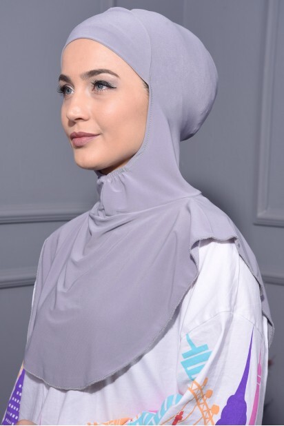 Col Hijab Gris - 