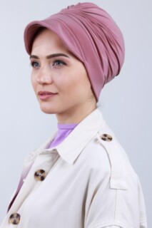 Buckled Hat Bonnet Dried Rose - 100285182 - 
