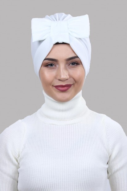 Double-Sided Bonnet White with Bow - 100285278 - 