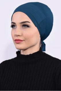 Couvre Bonnet Prière Bleu Pétrole - 