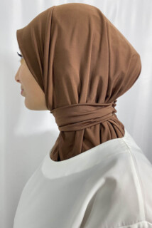 Cagoule with Tie - Cagoule Sandy Chocolate 100357767 - Hijab