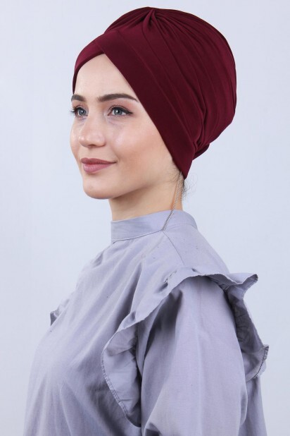 Nevrulu Double-Sided Bonnet Claret Red - 100285420 - 