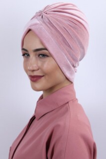 Velvet Nevru Bonnet Powder Pink