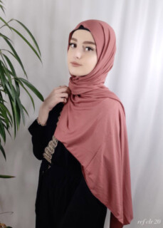 Shawls - جيرسي بريميوم - روز كوارتز - Hijab