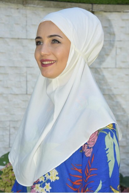 Nowa Tie Hijab Ecru - 100285438 - 