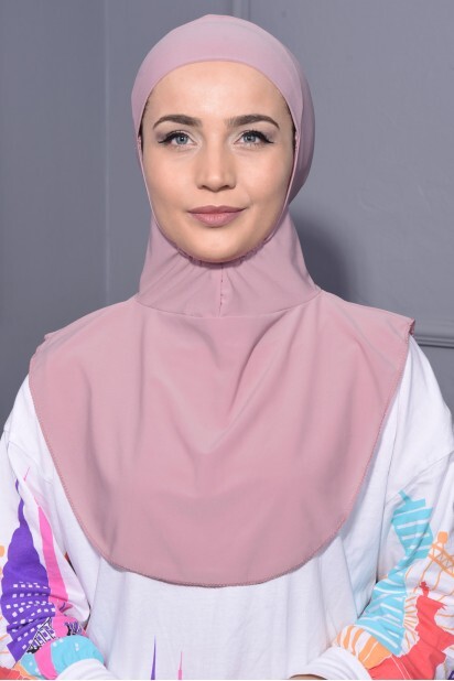 Col Hijab Rose Poudré - 