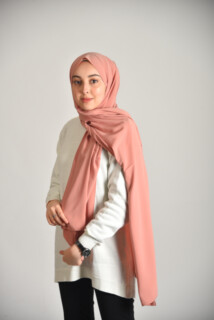 Medine ipegi Shawl - شال المدينة لون بودرة فاتح - Hijab