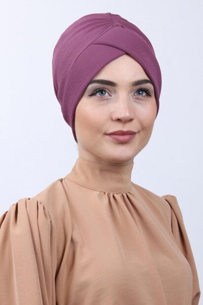 Buckled Double-Sided Bonnet Dark Rose - 100285176 - 