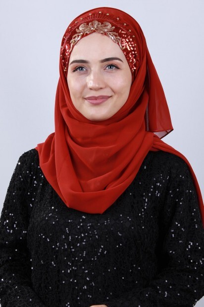 Evening Model - Tuile de châle de princesse de conception - Hijab