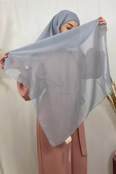 Hijab mousseline bonnet tube  intégré  - en box 10 pièces - 