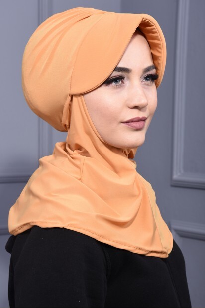 Cap-Hat Style - Sports Hat Scarf Mustard Yellow - 100285637 - Hijab