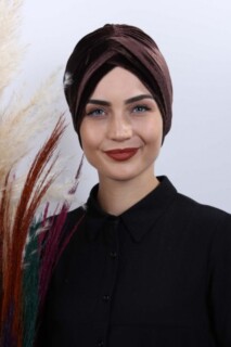 Velvet 3-Stripes Bonnet Brown - 100282997 - 